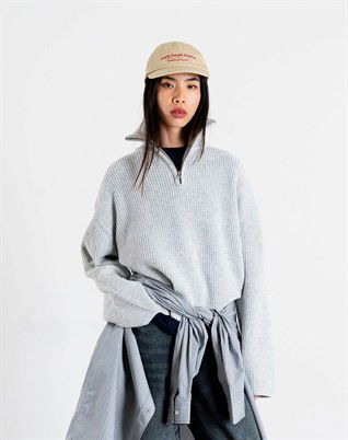 WBFang Half Zip Strik - Light Grey